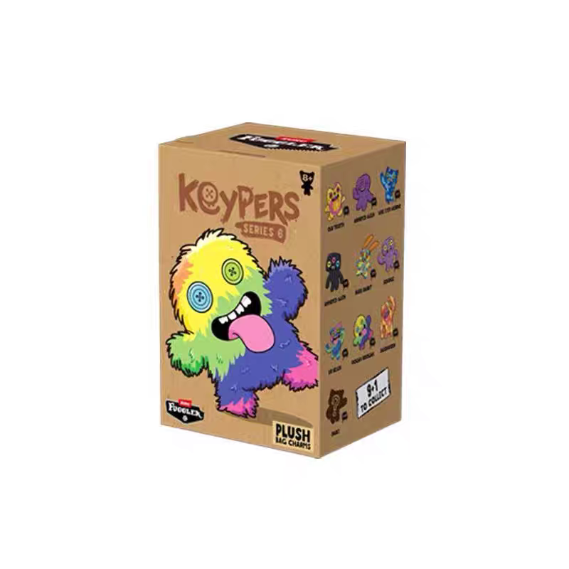 Fuggler Funny Ugly Monster Keypers V6 Series Plush Key Chain Dolls（1 box）