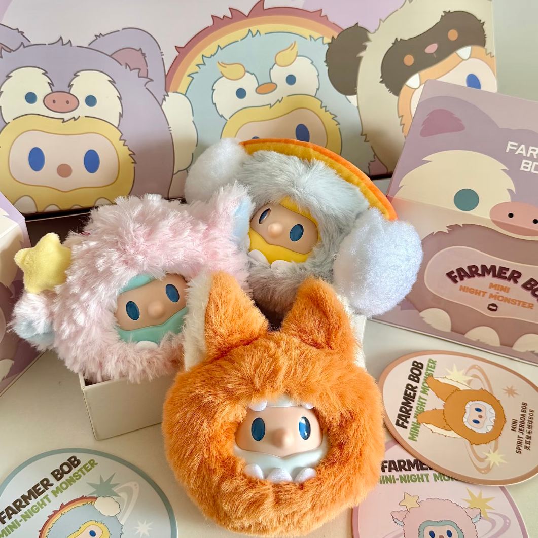 FARMER BOB MINI-NIGHT MONSTER SERIES Cute Figures (1 box)