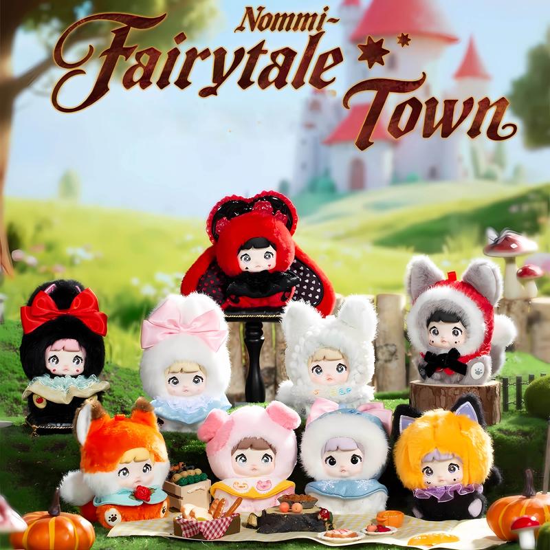 Nommi Fairy Tale Town Plush Blind Box Plush Toy Pendant Trendy Toy Doll Gift(1 box)