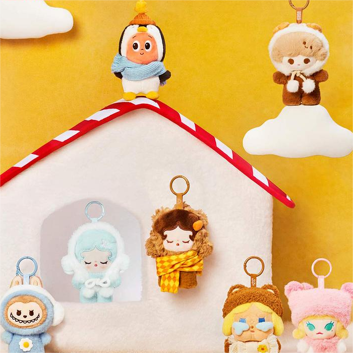 Pop Bean Fluffy & Cozy Series-Plush Pendant Blind Box（1 box）