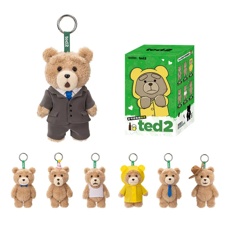 Ted2 Teddy Bear Action Plush Pendant（1 box）