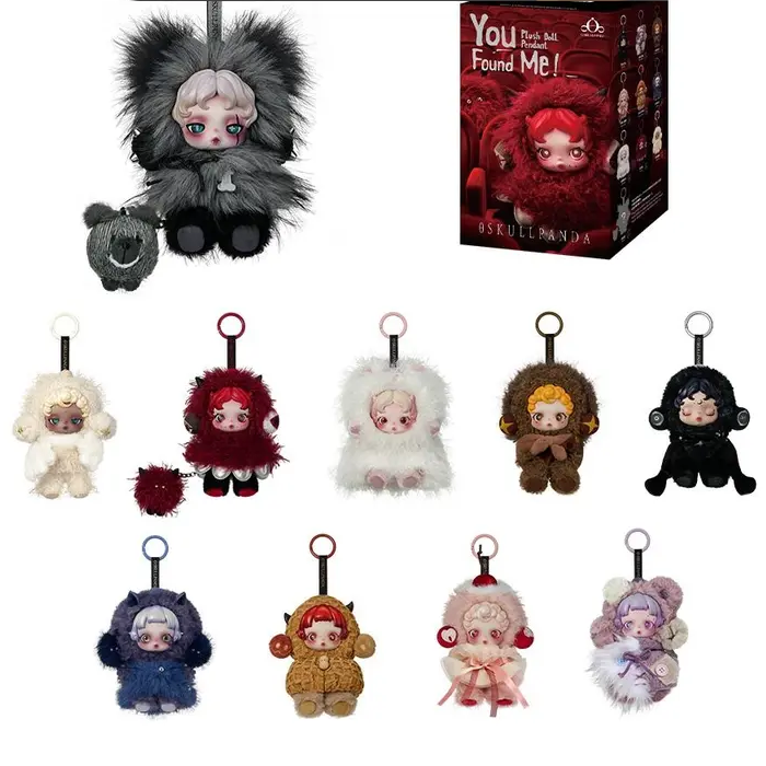 Skullpanda You Found Me! Series Plush Doll Pendant (1 box)