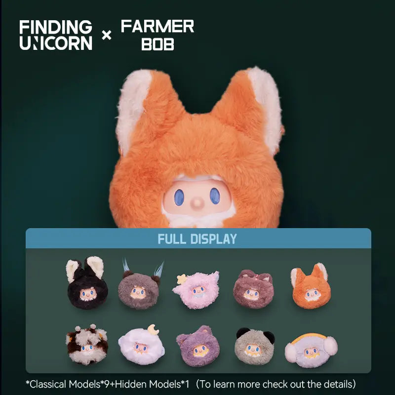 FARMER BOB MINI-NIGHT MONSTER SERIES Cute Figures Desktop Ornament Collectible Toys Birthday Gifts(1 box)