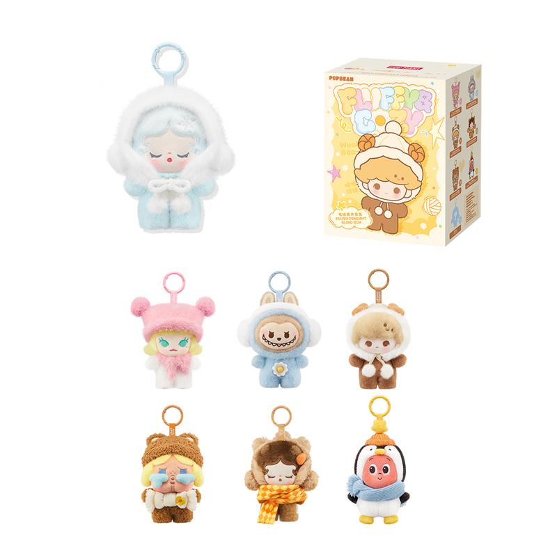 POP BEAN Fluffy & Cozy Series-Plush Pendant Blind Box（1 box）