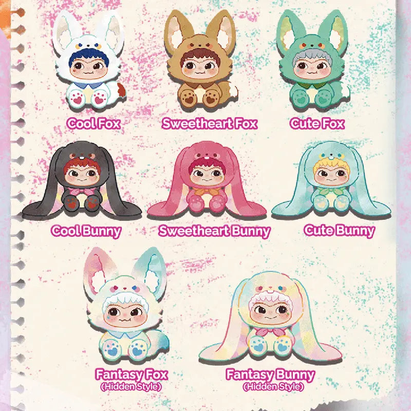 WAKUKU Fox & Bunny Trick or Treat Series Blind Box（1 box）