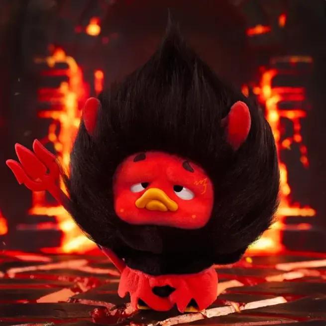 Upset Duck Colorful Player Duck Series Plush Blind Box（1 box）