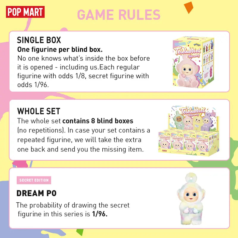 Teletubbies Vibrancy Series Figures（1 box）