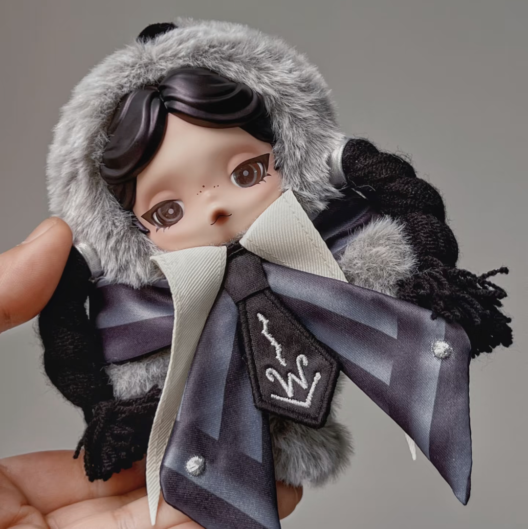 Skullpanda Wednesday  Plush Toy Pendant （1 box）