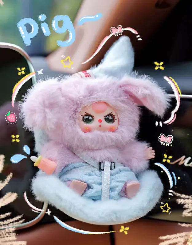 Baby Three Vehicle-mounted Baby Series Plush Blind Box（1 BOX)