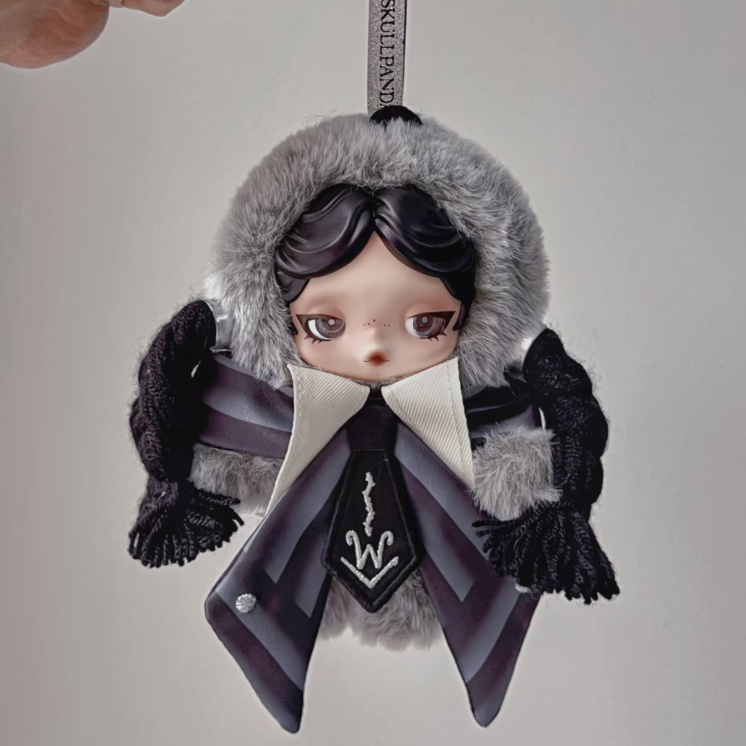 Skullpanda Wednesday  Plush Toy Pendant （1 box）