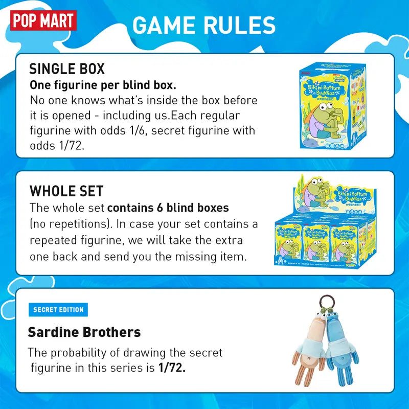 Bikini Bottom Buddies - Whimsical Plush （1 box）