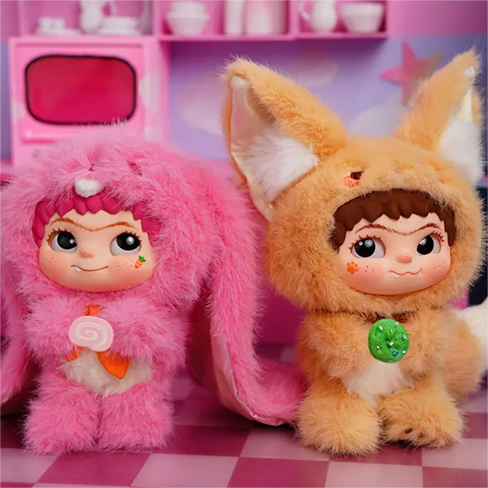 Wakuku Fox & Bunny Trick or Treat Series Blind Box（1 box）