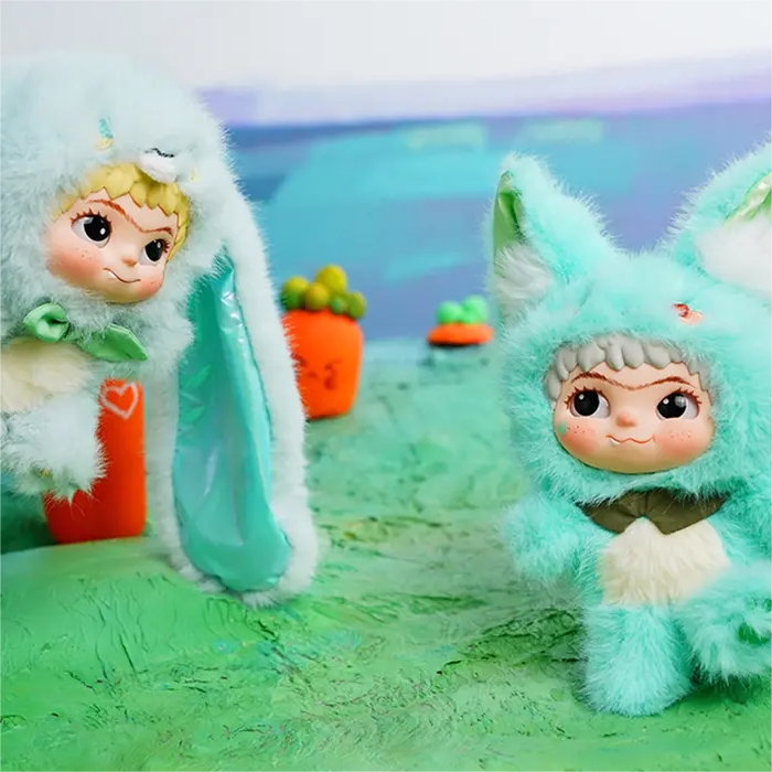 Wakuku Fox & Bunny Trick or Treat Series Blind Box（1 box）