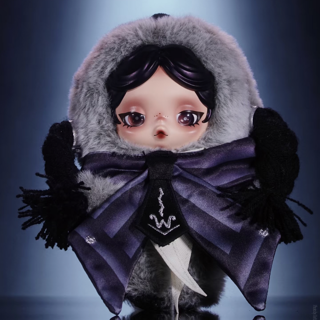 Skullpanda Wednesday  Plush Toy Pendant （1 box）