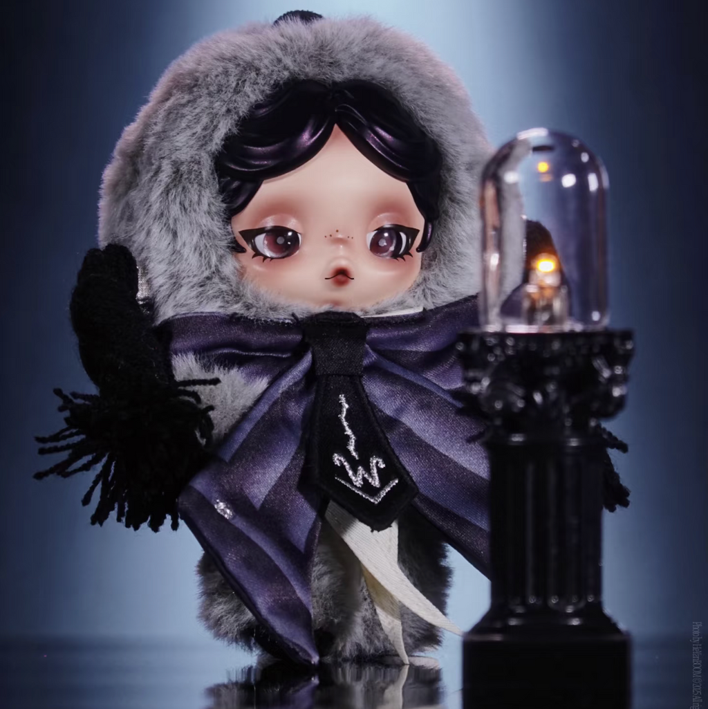 Skullpanda Wednesday  Plush Toy Pendant （1 box）