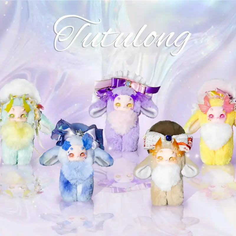 TUTULONG V3 Fantasy Biology Colorful Crystal Series Plush Blind Box（1 box）