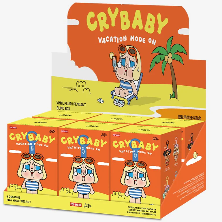 Crybaby Vacation Mode On Plush Series Blind Box（1 box）